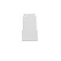 ISOLED Eindkap TRACK48 FLAT H25 2 stuks, met omslag, wit