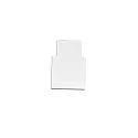 ISOLED end cap TRACK48 FLAT H25 2 pcs., with cover, white