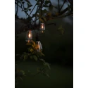 Konstsmide light chain GLOBE 10 flames IP44 5 V 3,6W 2100K 1450cm, clear, black 