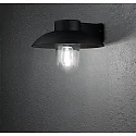 Wandarmatuur voor buitenshuis MANI E27 IP44, zwart, transparant