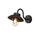 Wandarmatuur VEGA MINI E27 IP44, zwart dimbaar