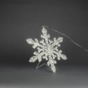 Konstsmide Buitenlamp SCHNEEFLOCKE IP44, wit dimbaar