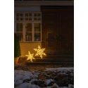 Konstsmide Buitenlamp SCHNEEFLOCKE IP44, wit dimbaar