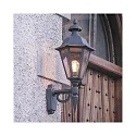 Wall luminaire PALLAS UP BIG, height 60.5cm, E27 max. 60W, black aluminium / smoked acrylic glass