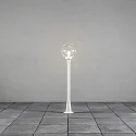 Path luminaire ORION, E27 max. 60W, white aluminium / clear acrylic glass