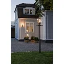 Padverlichting ORION E27 IP44, zwart, transparant