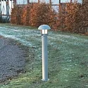 Padverlichting HEIMDAL E27 IP44, opaal, zwart