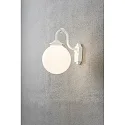 Konstsmide Wandarmatuur voor buitenshuis ARCTURUS E27 IP23, opaal, wit