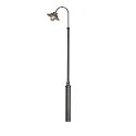 Lampkop VEGA E27 IP23, zwart, transparant