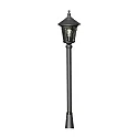 Konstsmide Lamp head VIRGO SMALL, E27 max. 100W, black aluminium / smoked acrylic glass