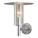 Outdoor wall luminaire MODE, protected against vandalism, E27 max. 60W, galvanised steel, clear polycarbonate glass