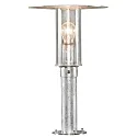 Pedestal light MODE, protected against vandalism, E27 max. 60W, galvanised steel, clear polycarbonate glass