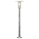 Path luminaire MODE, protected against vandalism, E27 max. 60W, galvanised steel, clear polycarbonate glass