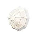 Konstsmide Wall or ceiling luminaire, IP23, E27 max. 60W, white aluminium / frosted acrylic glass