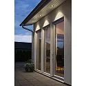 Konstsmide Recessed outdoor HighPower LED ceiling spot, IP44, 1W 3500K 280lm, aluminium