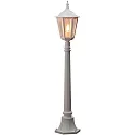 Path luminaire FIRENZE, E27 max. 100W, white aluminium / clear glass