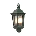 Wandarmatuur voor buitenshuis FIRENZE E27 IP43, groen, transparant