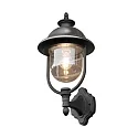 Konstsmide Outdoor wall luminaire PARMA UP with roof from stainless steel, E27 max. 75W