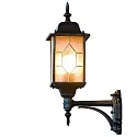Wandarmatuur voor buitenshuis MILANO E27 IP43, kristalhelder, gesatineerd, zwart, zilver