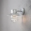 Outdoor wall luminaire MODENA DOWN, E27 max. 60W, galvanised steel / clear glass