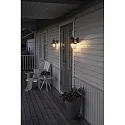 Outdoor wall luminaire NAPOLI, with clear glass, E27 max. 60W, aluminium with rust look