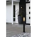 Konstsmide Wandarmatuur voor buitenshuis PISTOIA E27 IP54, zwart dimbaar