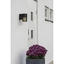 Konstsmide Wandarmatuur voor buitenshuis PISTOIA E27 IP54, zwart dimbaar