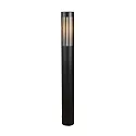 Padverlichting PISTOIA E27 IP54, zwart dimbaar
