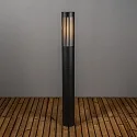 Padverlichting PISTOIA E27 IP54, zwart dimbaar