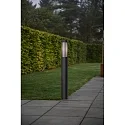 Padverlichting PISTOIA E27 IP54, zwart dimbaar