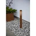 Konstsmide path light PISTOIA E27 IP54, rust dimmable