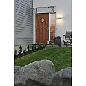 Konstsmide Outdoor wall luminaire TERAMO, Up/Down, E27 max. 40W, grey, aluminium / opal glass