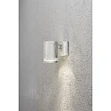 Wandarmatuur voor buitenshuis MODENA met reflector GU10 IP44, staal, transparant