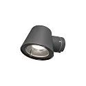 Outdoor wall luminaire TRIESTE, GU10 max. 35W, black aluminium / clear acrylic glass