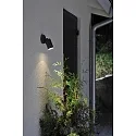 Konstsmide Wandarmatuur voor buitenshuis MODENA draaibaar GU10 IP44, zwart, transparant