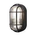 Wand- en plafondarmatuur ELMAS E27 IP44, zwart