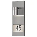 Wandarmatuur voor buitenshuis MODENA GU10 IP44, rvs, transparant
