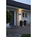 Konstsmide Wandarmatuur voor buitenshuis MODENA up down GU10 IP44, zwart, transparant
