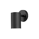 Konstsmide Wandarmatuur voor buitenshuis MODENA GU10 IP44, zwart, transparant
