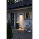 Konstsmide Wandarmatuur voor buitenshuis MODENA GU10 IP44, zwart, transparant