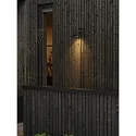 Konstsmide Wandarmatuur voor buitenshuis TEMI down, cilindrisch GU10 IP54, zwart dimbaar