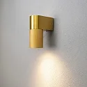 Konstsmide Wandarmatuur voor buitenshuis TEMI down, cilindrisch GU10 IP54, goud dimbaar