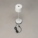 Tafellamp op batterijen POSITANO rond, CCT Switch, dimbaar IP54, wit dimbaar