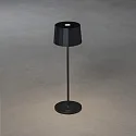 Konstsmide Tafellamp op batterijen POSITANO rond, CCT Switch, dimbaar IP54, zwart dimbaar