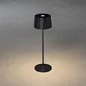 Konstsmide Tafellamp op batterijen POSITANO rond, CCT Switch, dimbaar IP54, zwart dimbaar