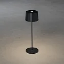 Konstsmide Tafellamp op batterijen POSITANO rond, CCT Switch, dimbaar IP54, zwart dimbaar