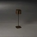 battery table lamp NICE  square, CCT Switch, dimmable IP54, rust dimmable