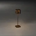 battery table lamp NICE  square, CCT Switch, dimmable IP54, rust dimmable