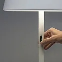 Konstsmide Vloerlamp op batterijen PROMEZIA up down, CCT Switch, dimbaar, RGBW, instelbaar IP54, wit dimbaar