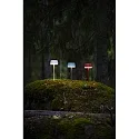 Konstsmide battery table lamp LYON with USB connection, CCT Switch, RGB, with touch dimmer IP54, sand coloured dimmable
